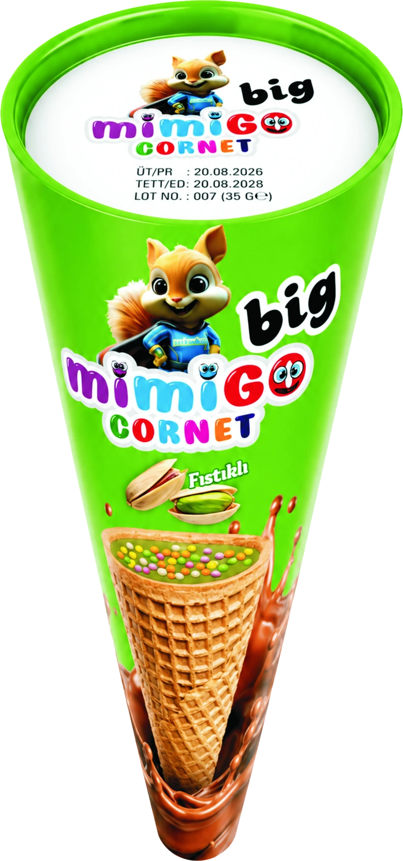 mimiGO Cornet BIG Pistachio