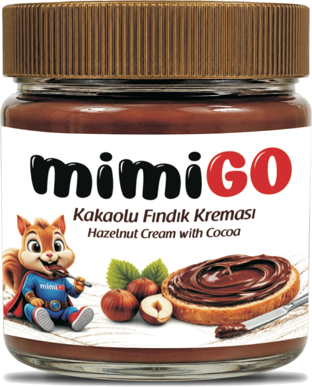 mimiGO Hazelnut Cream with Cocoa jar