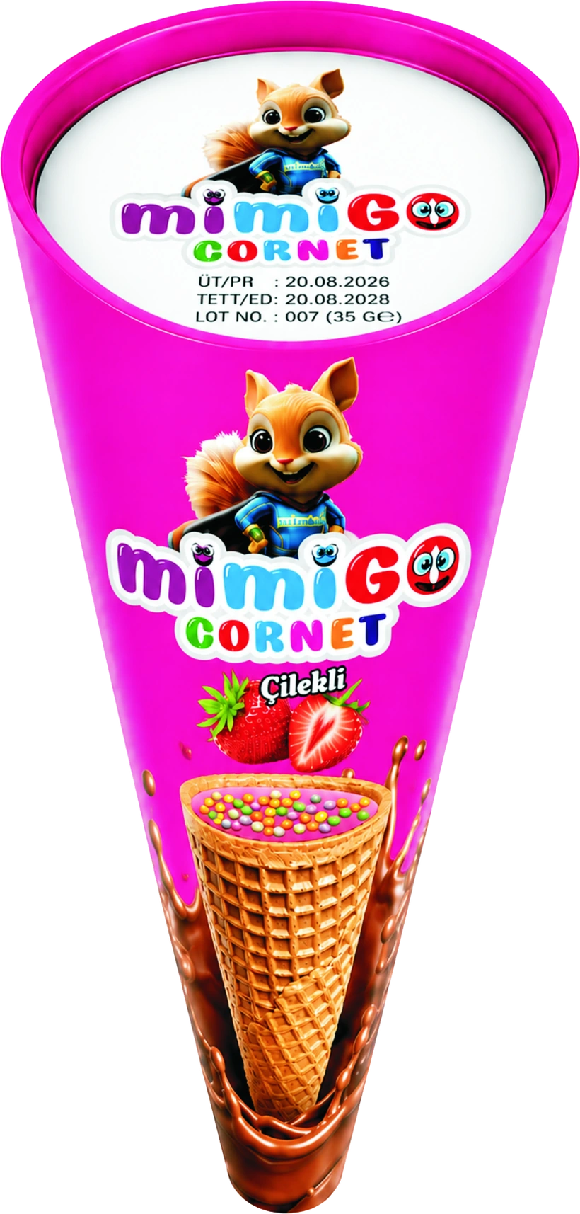 mimiGO Cornet Strawberry